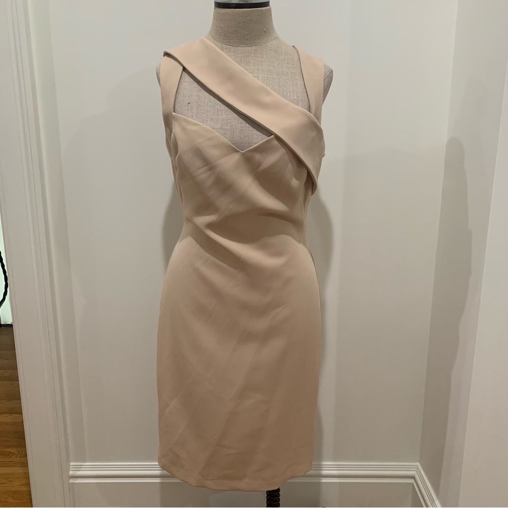 Posh Couture Light Pink Asymmetrical Cut Out Dress — Size M